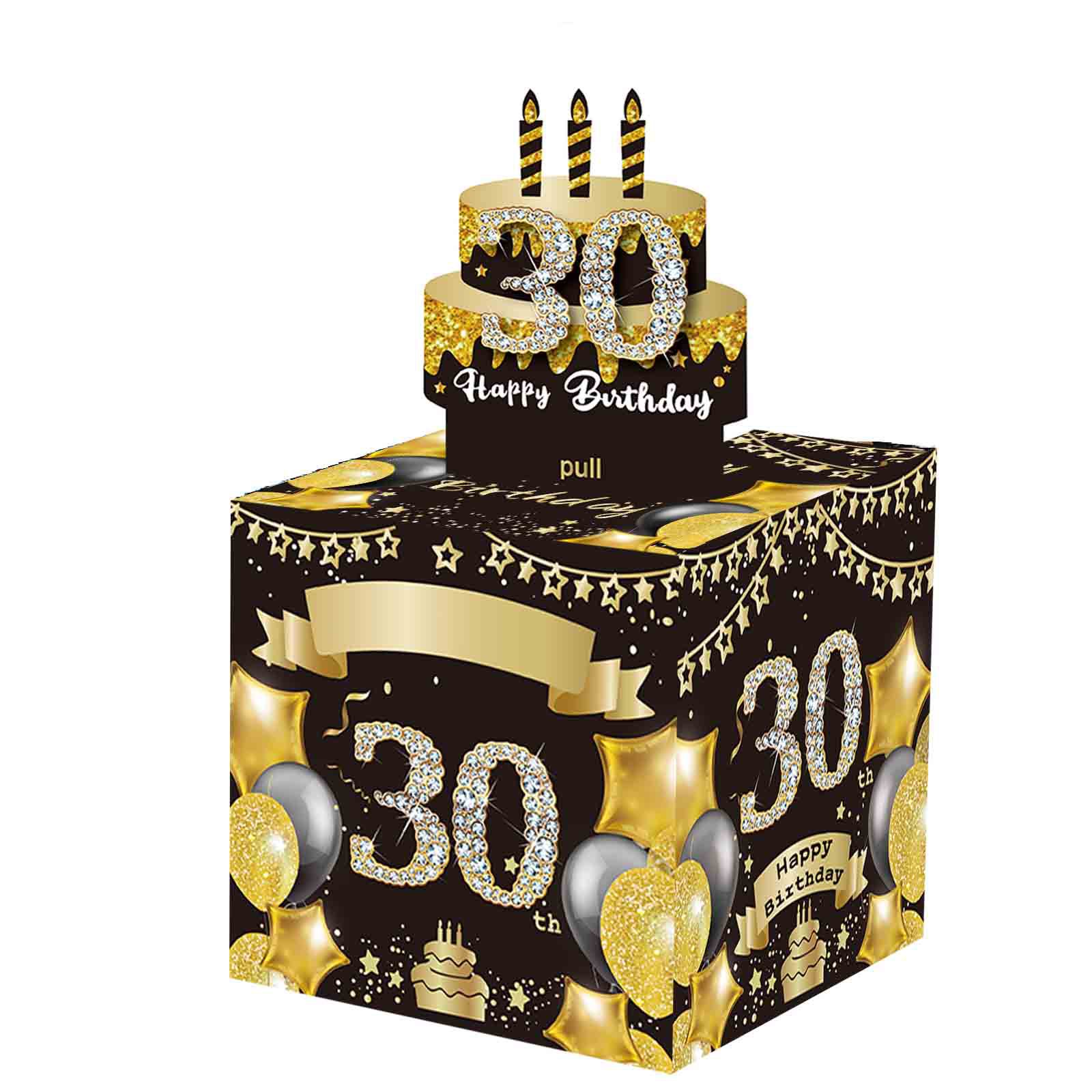 现货华丽黑金30岁（独家设计款）