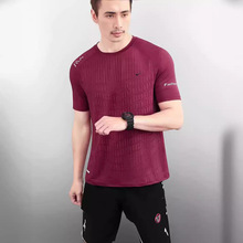 夏季男士网眼速干短袖圆领薄款冰丝透气休闲运动健身跑步训练T恤