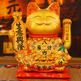 2025 New Cat Ornaments Automatic Shaking Hand Housewarming Opening Gift Shop Front Desk Home Decoration Lucky Cat