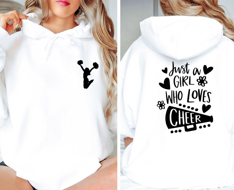 New Autumn Winter Cheerleader Pattern Printed Long Sleeve Top Trendy Fashion Women's Hooded Sweatshirt_voghion.com
