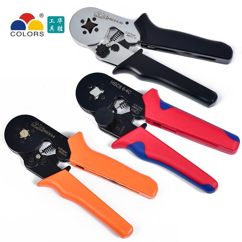 9P1E华胜压线钳冷压端子电工快速接线小型欧式管型针型端子垒德株