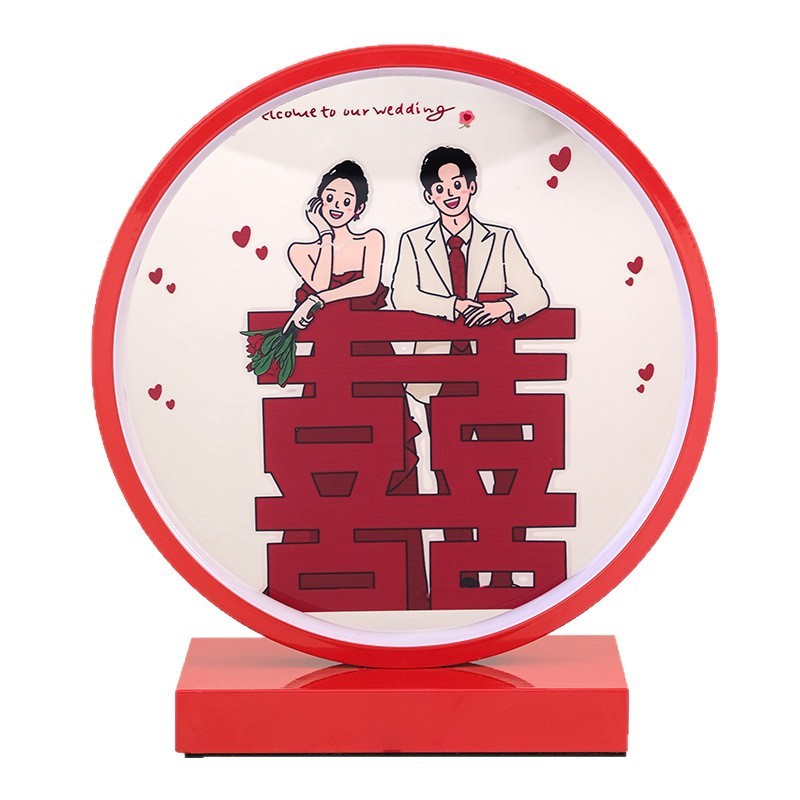 婚約花嫁ベッドサイドランプ寝室常夜灯新婚持参金結婚式テーブルランプお祝いランプ結婚式の部屋のウェディングギフト新婚夫婦|undefined