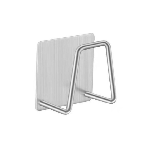 304 stainless steel sponge rack kitchen wire brush holder no-drill adhesive sink drain rack dishwasher pool multi-purpose