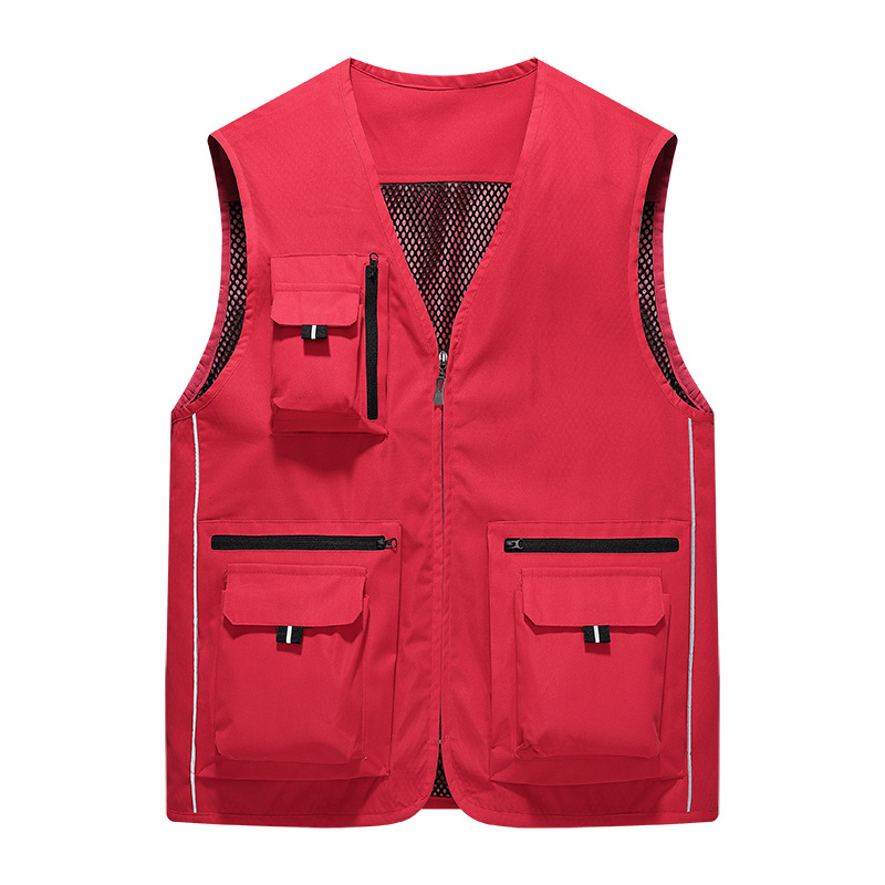 Muchos bolsillos al aire libre herramientas de fotografía de hombro abrazadera de caballo para hombres chaleco de pesca casual chaleco multifuncional personalizado