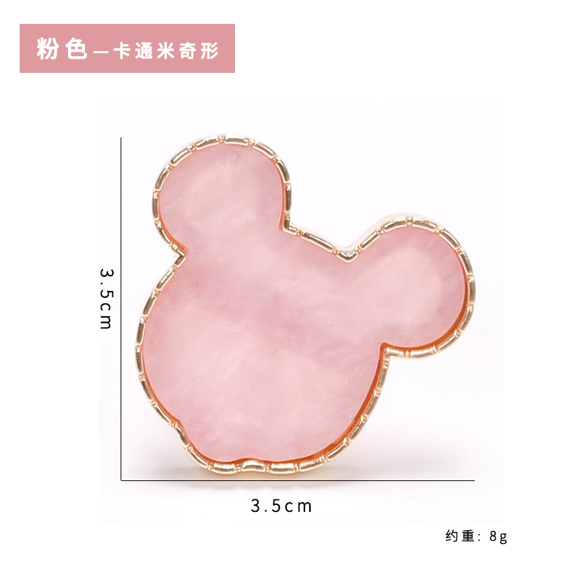 Transfronteriza nueva paleta de anillos de uñas paleta de teñido de limpieza fácil paleta de anillo ajustable de diseño de boca abierta