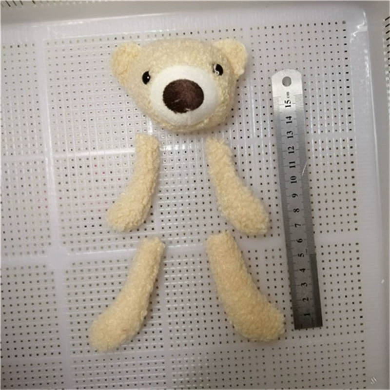 Plush Bag Charm, Handmade 8 cm Bear/Rabbit Accessory, Soft Plush Keychain, Random Color