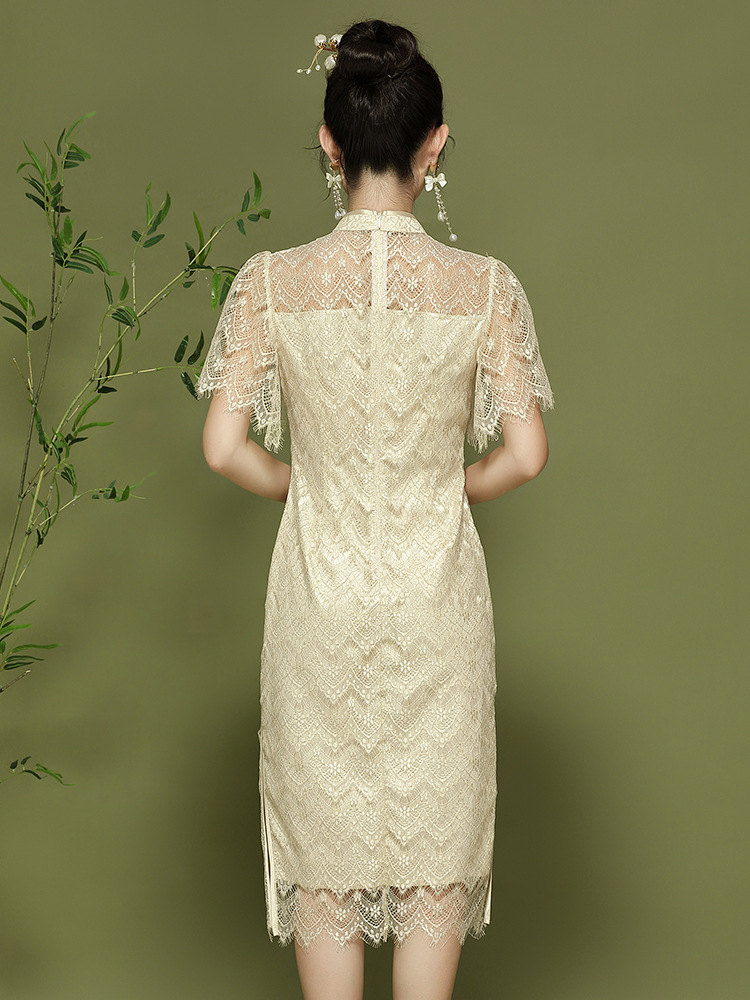 Summer lace cheongsam