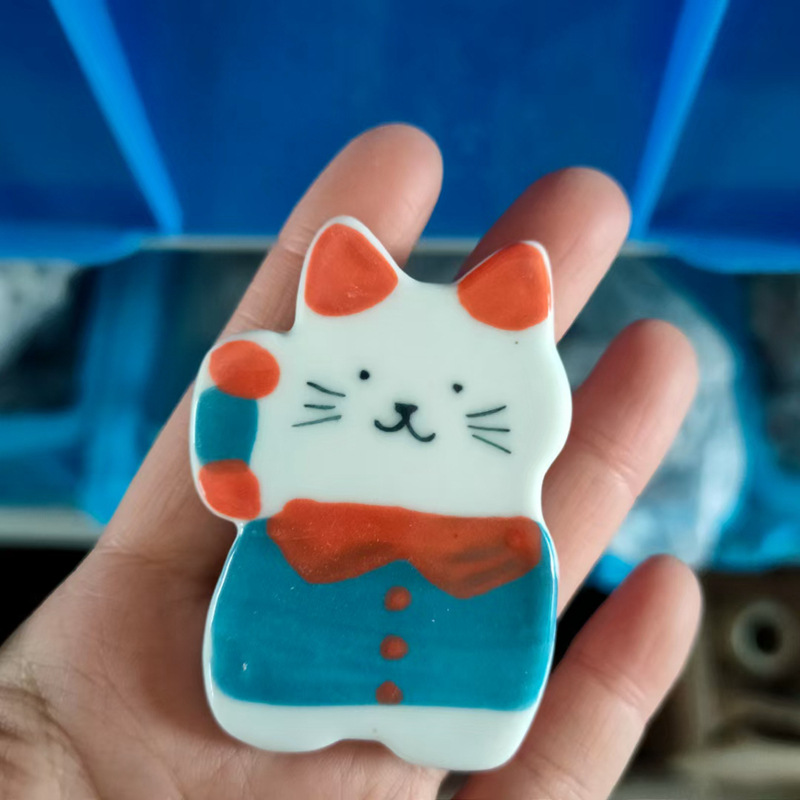 나비넥타이 고양이 냉장고 자석 1개(세라믹)