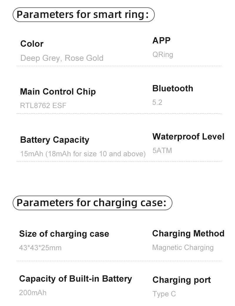 Smarter Ring Mit Herzfrequenz Schlaf Und Blutsauerstoffmessung_voghion.com