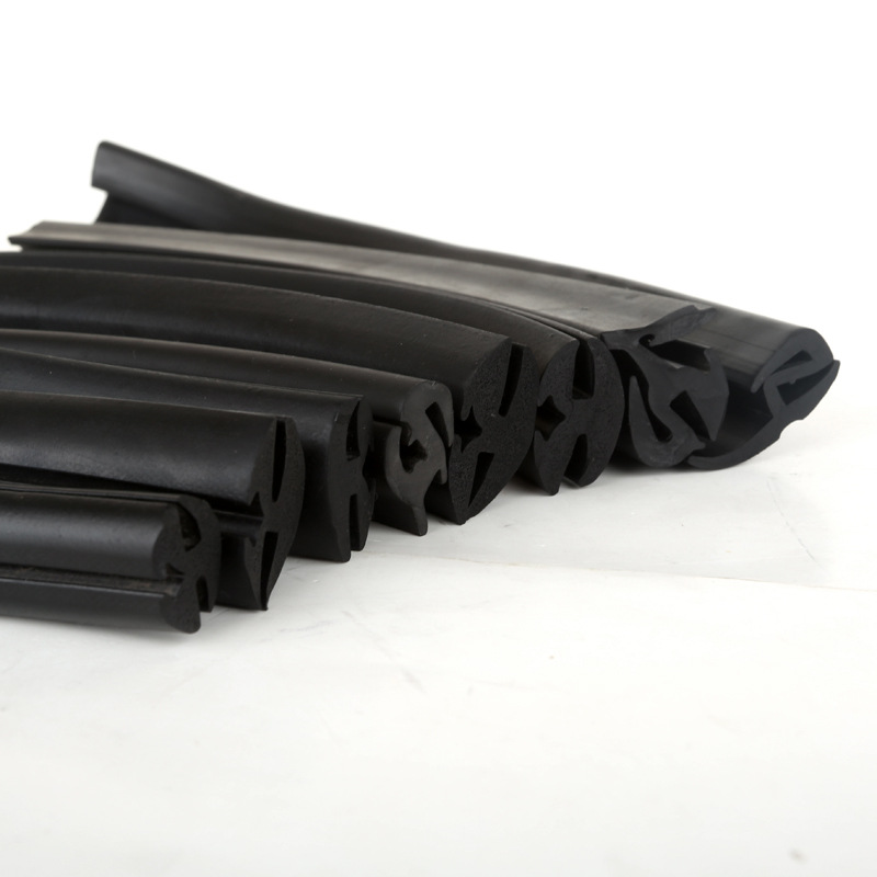 三口密封胶条安装玻璃件汽车农用车棚机械观察窗橡胶装饰防护压条