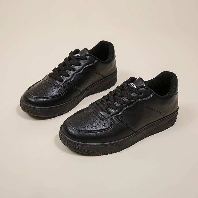 Новые модные удобные белые туфли на плоской подошве для женщин весна-осень 2025, повседневные спортивные туфли для студентов, черные кроссовки на плоской подошве для женщин