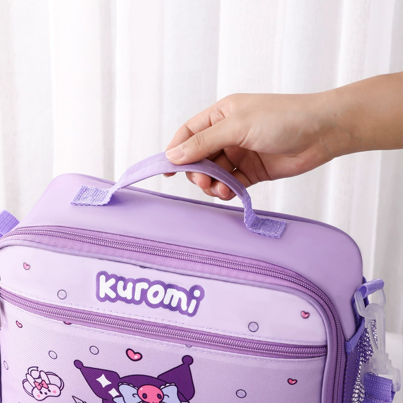 Lunch box bag for elementary school students, handheld capacious cartoon cute thermos, increased thickness