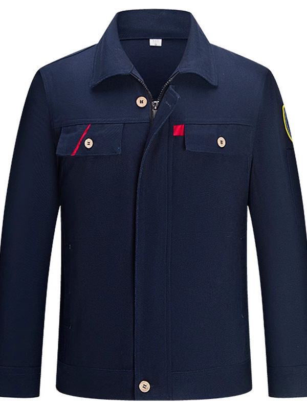 Algodón grueso ignífugo conjunto de ropa de trabajo hombre soldador anti-escaldado ropa de trabajo de alta temperatura fábrica de acero personalizada