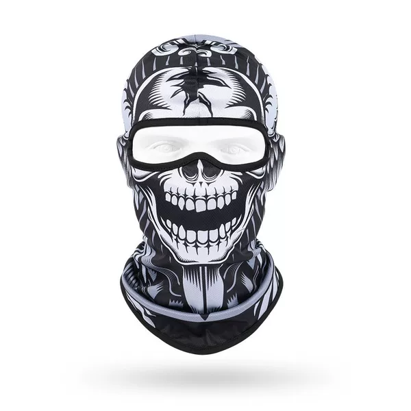 Quick-drying breathable skull mask for children, outdoor cycling CS headgear, personalized neck scarf, bicycle sun protection neck cover