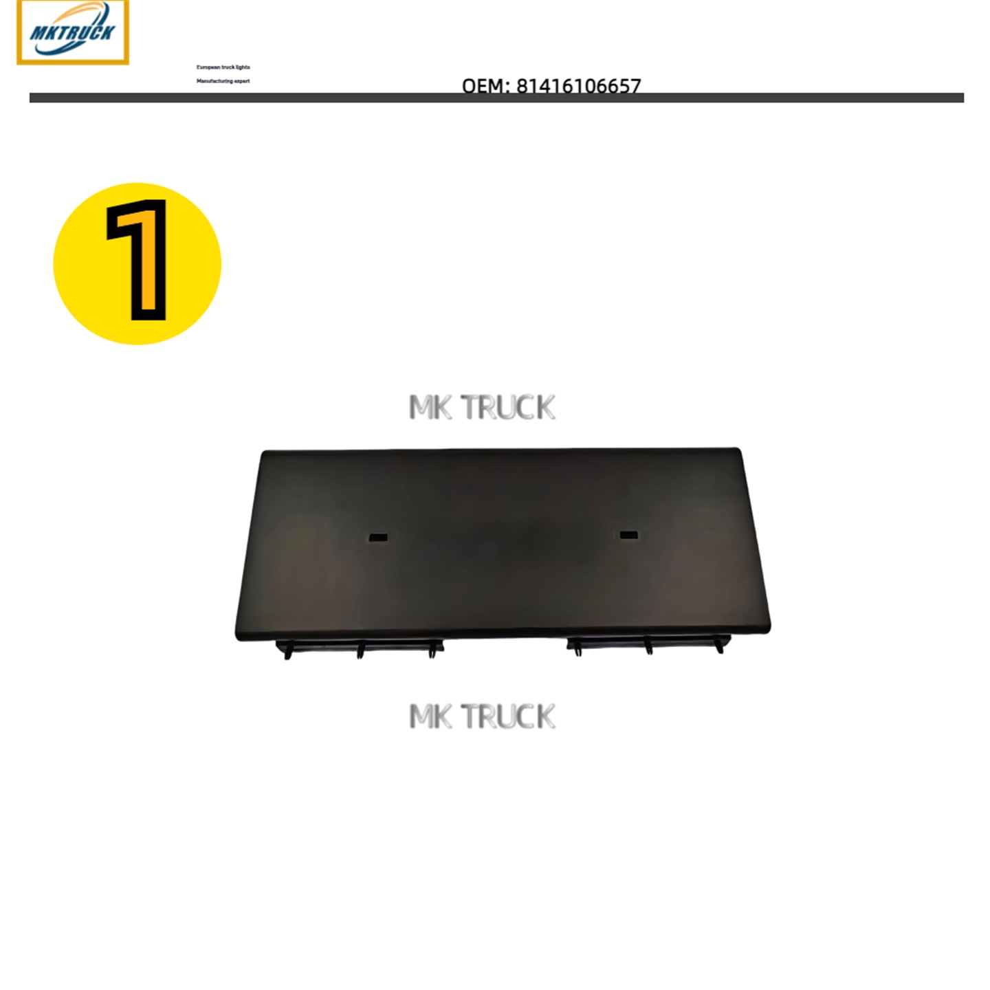 Placa de matrícula 81416106657 para la fábrica de piezas de camiones de la serie MAN TGM