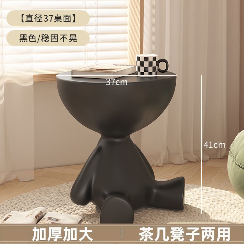 +업그레이드된 디자이너 버전 [크리에이티브 사이드 테이블] 엘레강트 블랙++