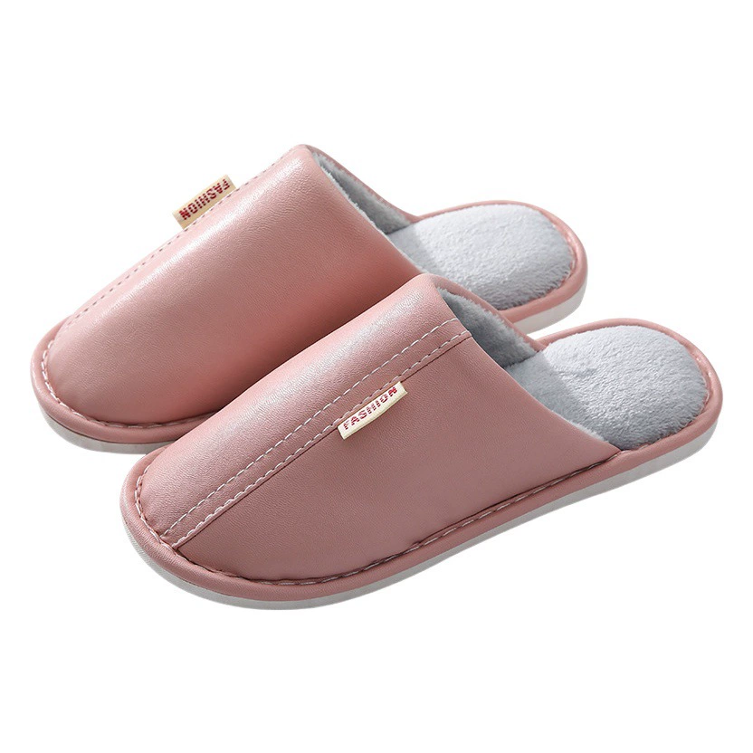 Осенне-зимние новые хлопковые тапочки, Женская пара, теплая обувь для заключения, кожаная толстая подошва, домашние и уличные хлопковые тапочки