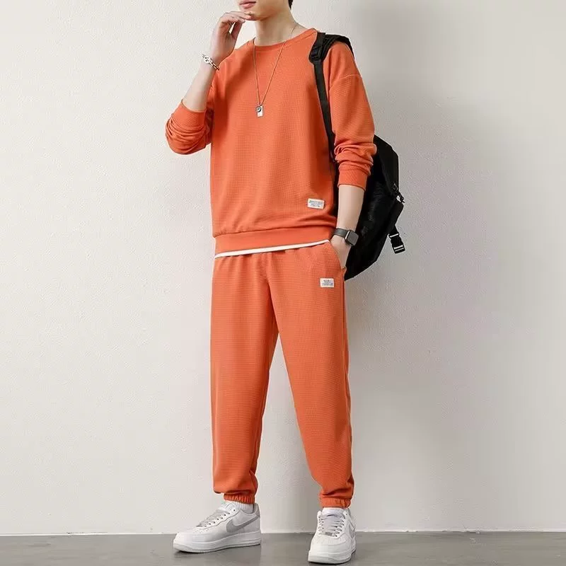 Мужской спортивный костюм на весну: oversize толстовка и джоггеры, досуг, размеры от M до 5XL