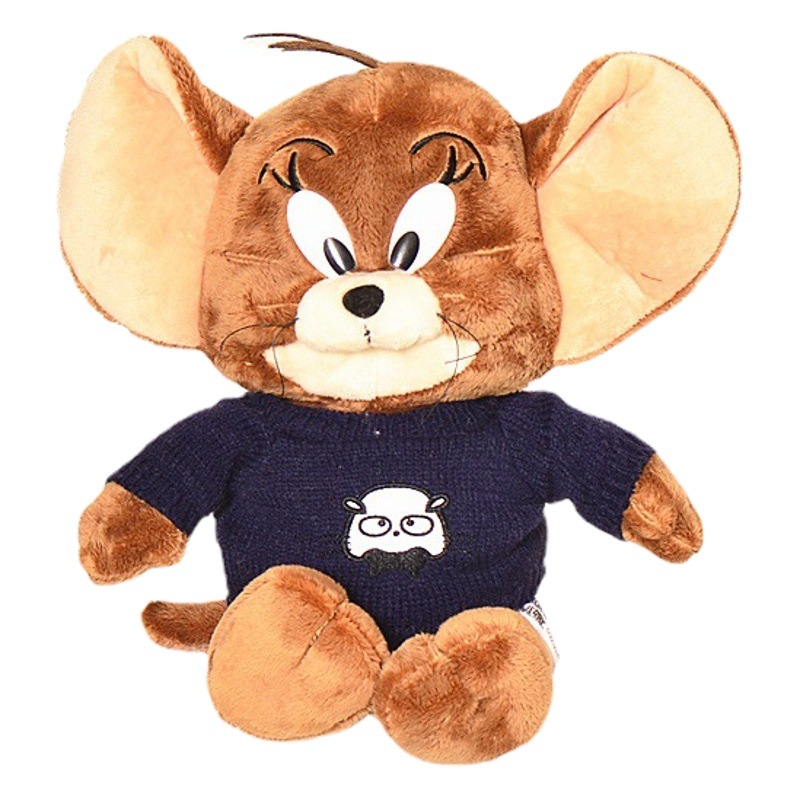 Comercio exterior en stock muñeca de dibujos animados gato y ratón muñeca niños ragdoll peluche regalo Jerry ratón al por mayor