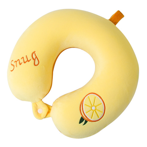 Cartoon U-shaped pillow eye mask two-in-one memory foam pillow core student nap u-shaped pillow office u-shaped nap pillow