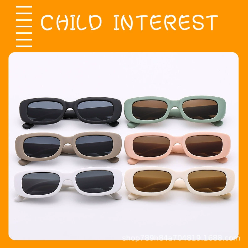 2025 новый стиль европейская и американская мода маленькая коробка детские солнцезащитные очки анти-ультрафиолетовый ретро текстура детские солнцезащитные очки оптом