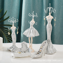 新款摆件道具公主模特架饰品架耳环项链展示架树脂