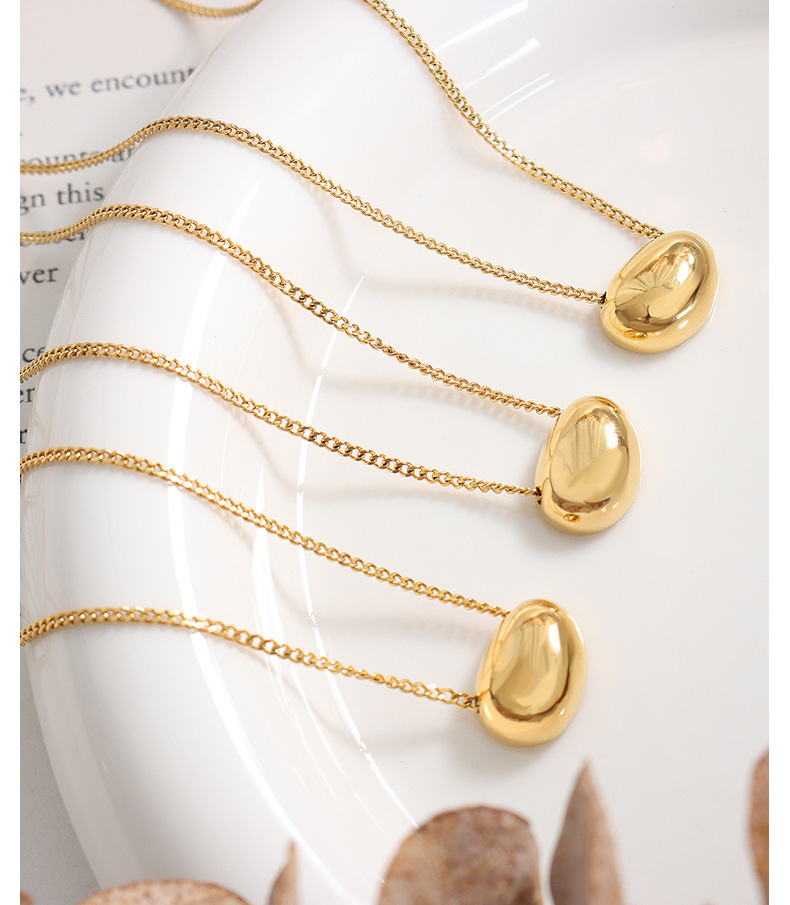 Simple Style Geometric Titanium Steel Necklace Plating Stainless Steel Necklaces_colorza_5