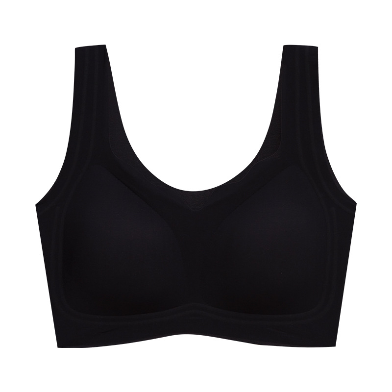 Nuevo anillo de acero sin marcas fijo taza de lactancia bra de jalea barra de soporte suave elevación ropa interior deportiva confortante soporte superior