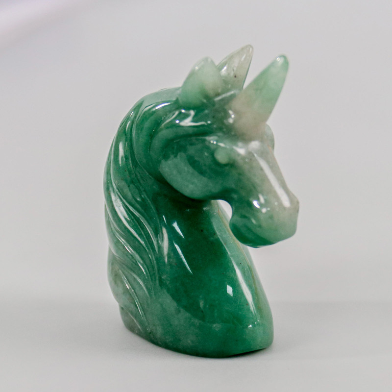 2.5inch ユニコーンヘッド工場直販翡翠彫刻装飾品卒業記念品|undefined