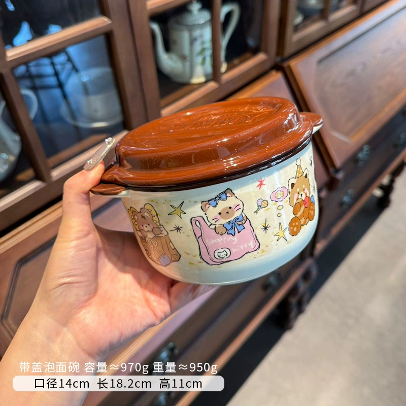 Cartoon ceramic high quality sophisticated tableware, with little bears