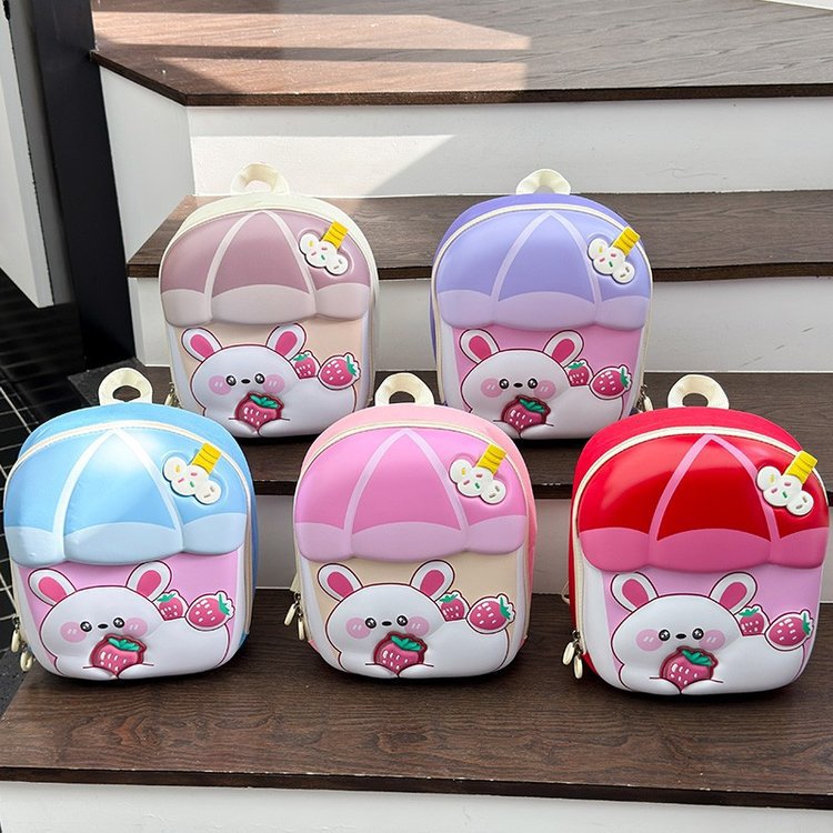 Nueva mochila escolar de jardín de infantes con carcasa dura, gran capacidad, protección de la columna vertebral, mochila infantil de dibujos animados, mochila de viaje informal para niños y niñas