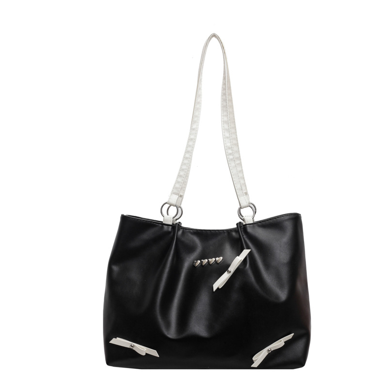 Este año popular bolso de viaje de moda coreana, bolso de hombro de estilo de ballet de mujer, textura alta, arco, bolso de mano.