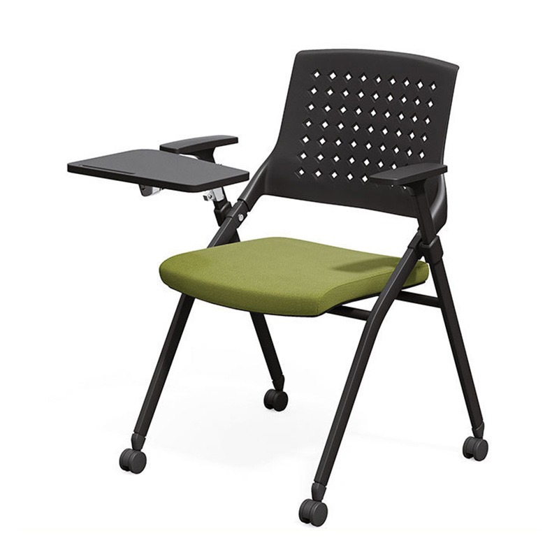 Черный с колесиками + доска для письма - зеленая подушка