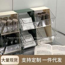 茶包收纳盒咖啡奶茶整理置防尘带盖物架透明亚克力办公桌面茶水间