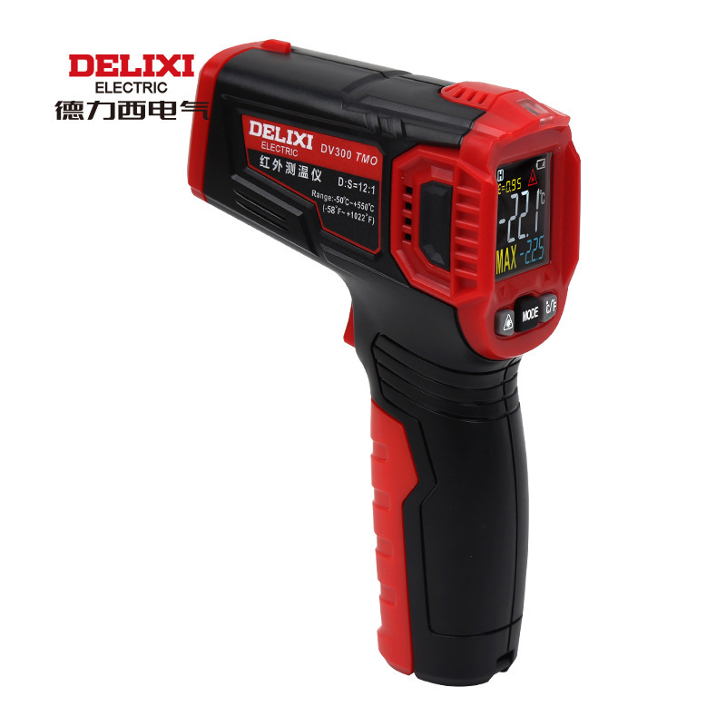 德力西测温仪温度计测温枪非接触式温度计批发DHFDV300TMO