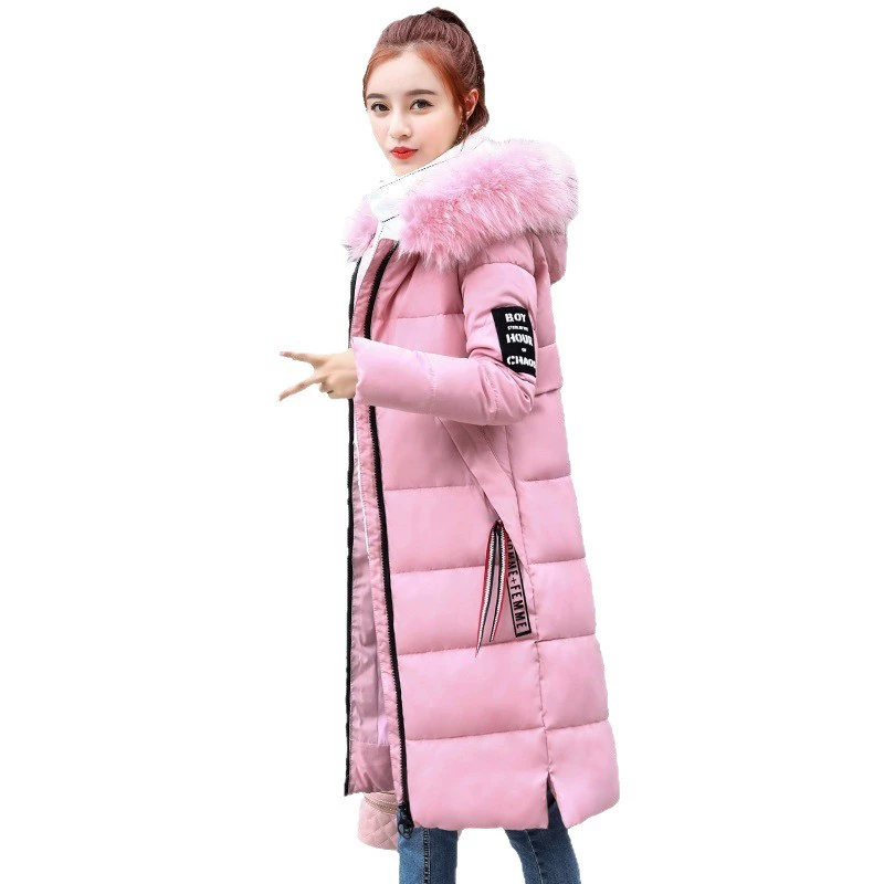 Long Down Jacket Women, Korean Style Maxi, Thick Feather Filling, Plus Sizes
