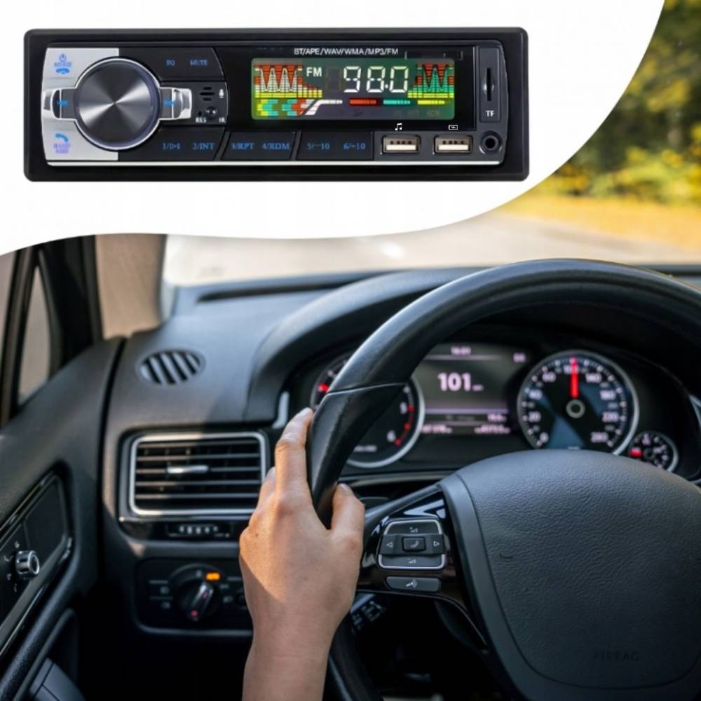 Car Radio 12V/24V Audio System Multifunctional Bluetooth Mp3 Player Replacement for Car Cd Player
