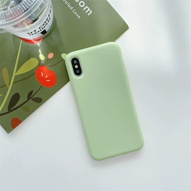 Яблоко, совместимый силиконовый чехол для телефона, матовый iPhone 12, iPhone12 Pro, iphone, 11
