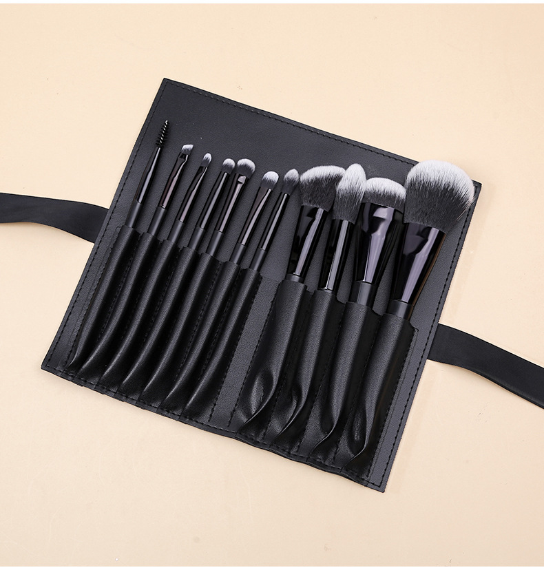 Simple Style Artificial Fiber Nylon Aluminum Tube Makeup Brushes 1 Set display picture 3