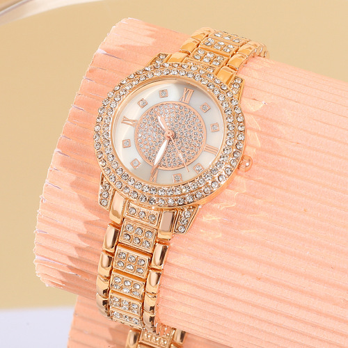 Brand new women's baby's breath rhinestone watch for women cornucopia diamond bracelet women's watch wholesale live supply