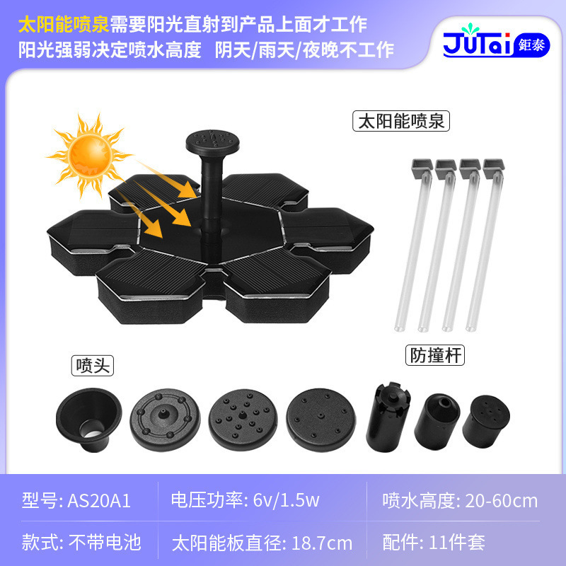 1.5W-[배터리가 없는 꽃분수] 핫 추천