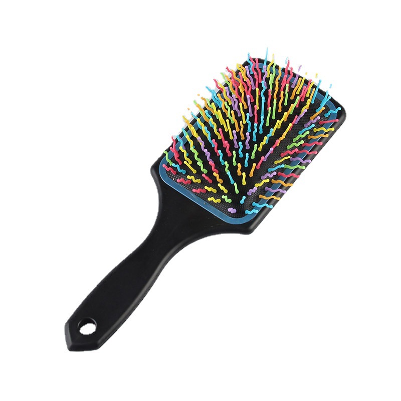 Fábrica al por mayor bolsa de aire peine herramientas de peinado del pelo del color del pelo peine plástico placa grande peine creativo