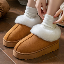 棉拖鞋冬天新款女士居家家防滑保暖冬季2025毛毛绒拖鞋男款雪地靴