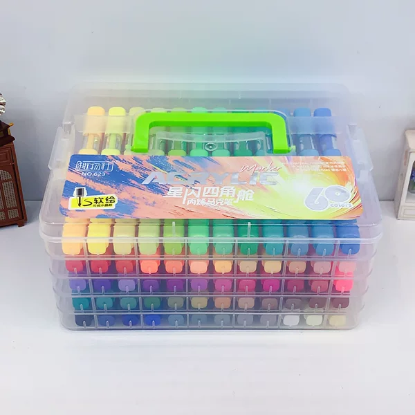 Star Flash Four-Corner Acrylic Marker Pen Series