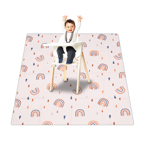Amazon Children's High Dining Chair Mat Non-Slip Floor Mat Game Mat Picnic Mat Anti-Dirty Waterproof Chair Floor Mat