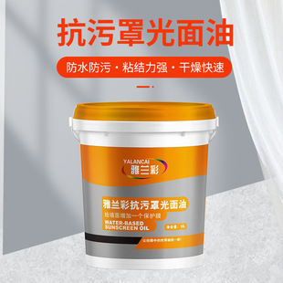 Silicone Acrylic Topcoat Waterproof, Dustproof, Color-Preserving, Stain-Resistant, Transparent Water-Based Glossy Surface Oil, Hydrophobic Interior and Exterior Wall Painting