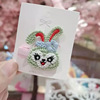 Cartoon children's hairpins for leisure, knitted hairgrip, cute hair rope, bangs