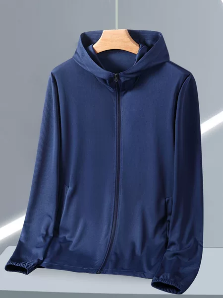 Breathable Thin Sun Protection Clothing, Non-Transparent, High-Elastic, Hooded, Straight-Cut Thin Jacket, Extra Large Size, Sun Protection, Sun Shading, Uv Protection