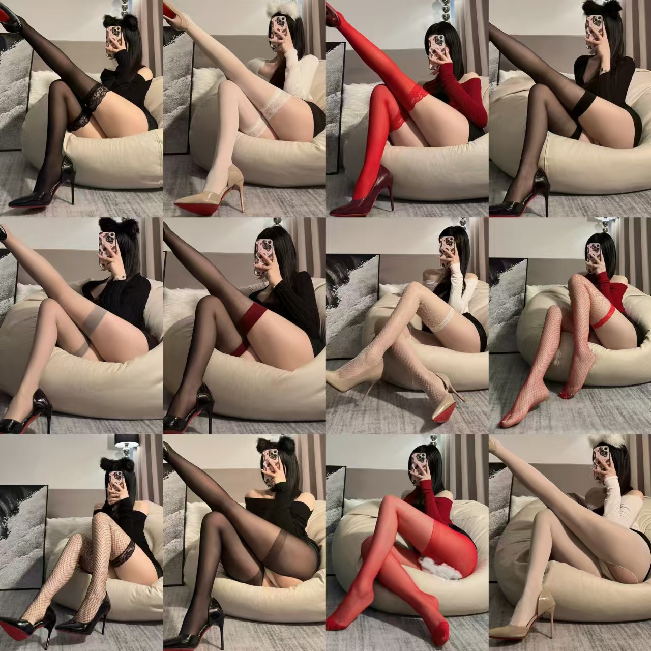 Factory Direct Wholesale Sexy Lace Trim No-Show Crotch Pure Desire Flirting Temptation Fishnet Stockings_voghion.com