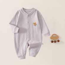 新生婴儿衣服连体衣春秋冬季无骨哈衣宝宝纯棉长袖爬服安阳婴童装